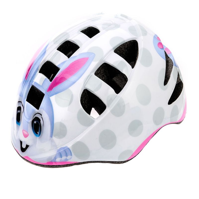 Meteor MA-2 bunny Junior bicycle helmet fehér gyerek sisak