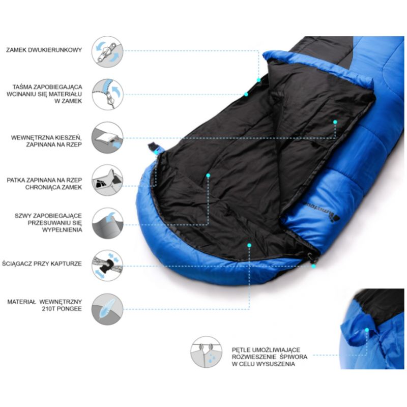 Meteor Samar sleeping bag uniw hálózsák 81103,81113