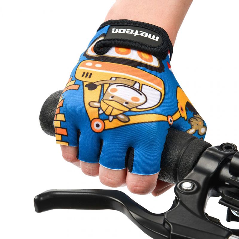 Meteor Teddy Builder Junior Cycling Gloves színes gyerek Kerékpáros kesztyű