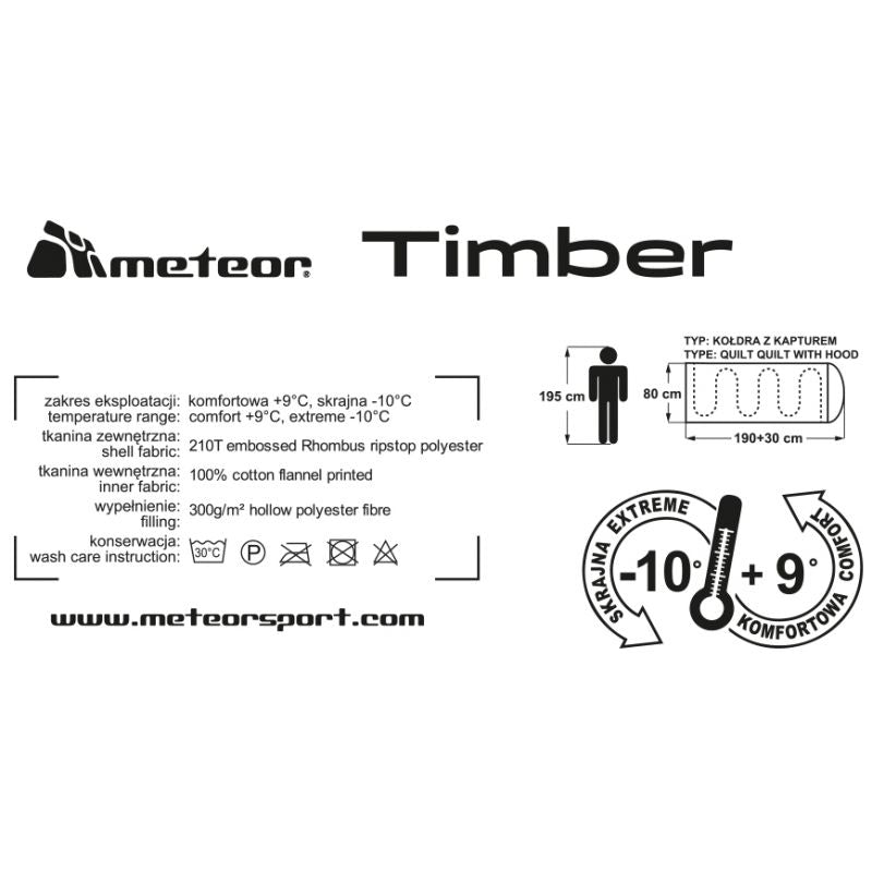 Meteor Timber Sleeping Bag uniw hálózsák 81152