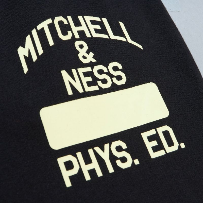 Mitchell &amp; Ness Branded Fashion Graphic Sweatpants M PSWP5533-MNNYYPPPBLCK