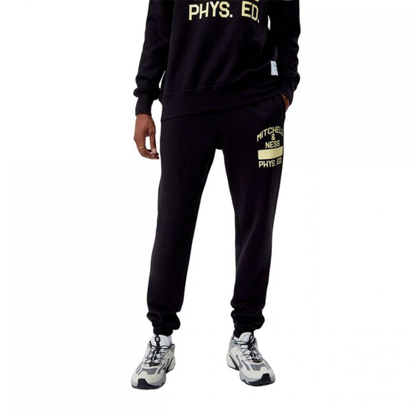 Mitchell &amp; Ness Branded Fashion Graphic Sweatpants M PSWP5533-MNNYYPPPBLCK