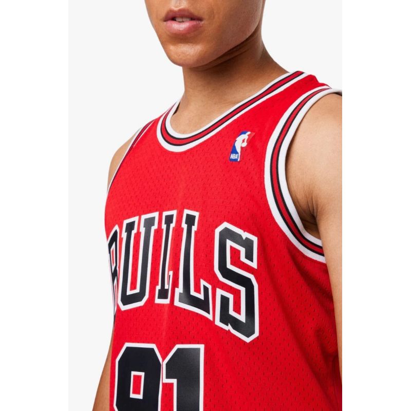 Mitchell &amp; Ness Chicago Bulls NBA Dennis Rodman T-shirt M SMJYGS18154-CBUSCAR97DRD