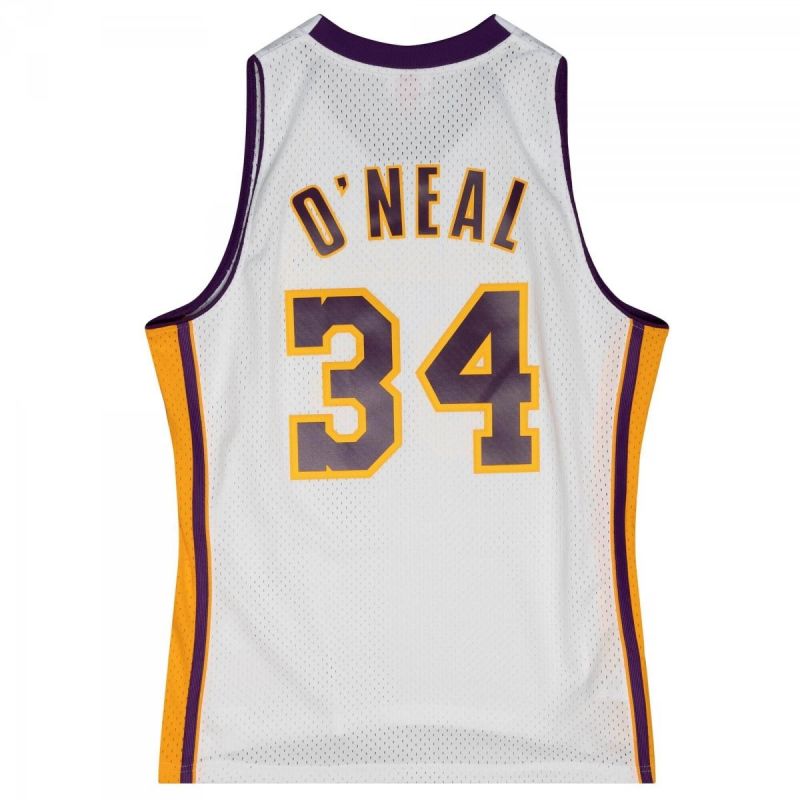 Mitchell &amp; Ness Los Angeles Lakers NBA Shaquille O&#39;Neal T-shirt M SMJY4442-LAL02SONWHIT