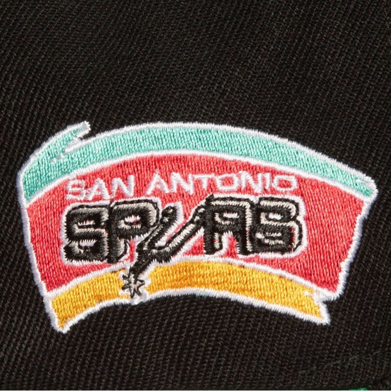 Mitchell & Ness Nba San Antonio Spurs Triple Play Snapback Cap Hs8578-sasblck