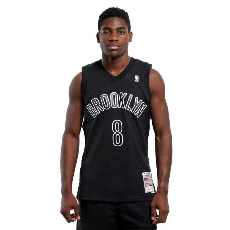 Mitchell &amp; Ness NBA Swingman Brooklyn Nets Deron Williams T-shirt M SMJY6513-BNE12DWMBLCK