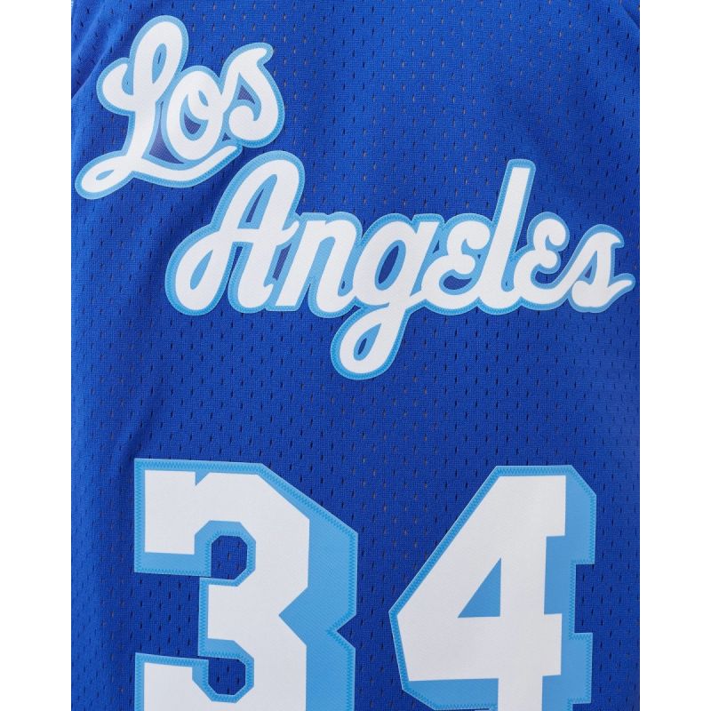 Mitchell & Ness NBA Swingman Los Angeles Lakers Shaquille O&#39;Neal M T-shirt SMJYAC18013-LALROYA96SON - Sportmania.hu