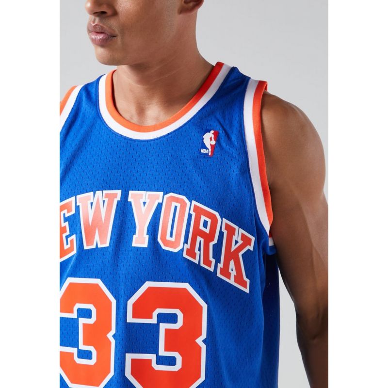 Mitchell &amp; Ness NBA Swingman New York Knicks Patric Ewing T-Shirt SMJYGS18186-NYKROYA91PEW