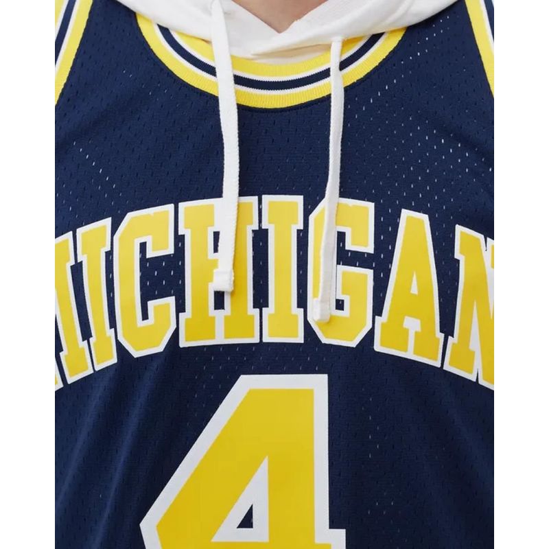 Mitchell &amp; Ness NCAA Swingman Road Jersey Michigan1991 Chris Webber SMJY4437-UMI91CWEASBL