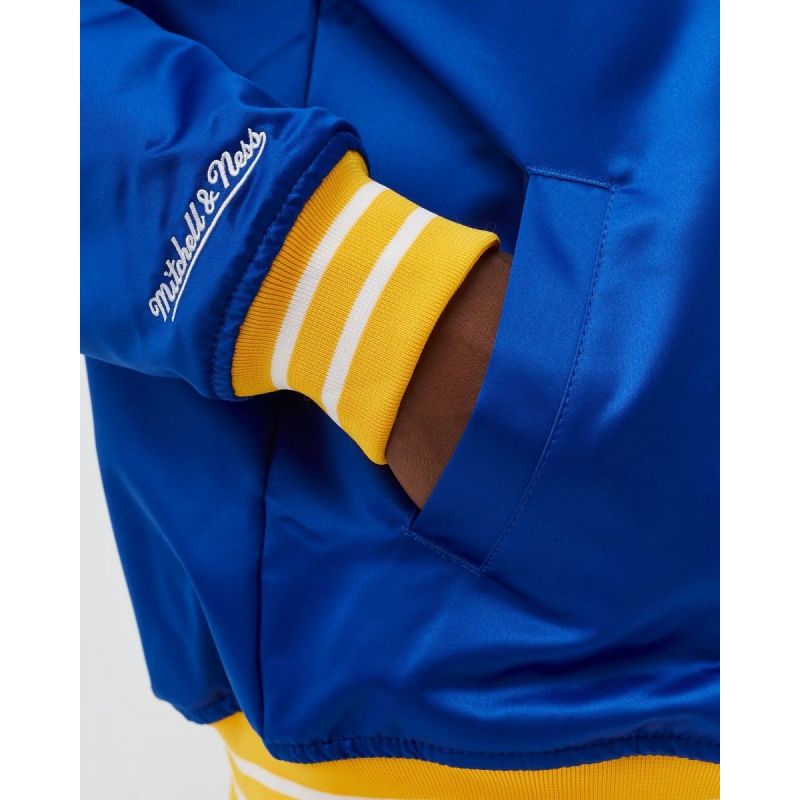 Mitchell &amp; Ness NFL Heavyweight Satin Jacket Los Angeles Rams M OJBF3413-LARYYPPPROYA