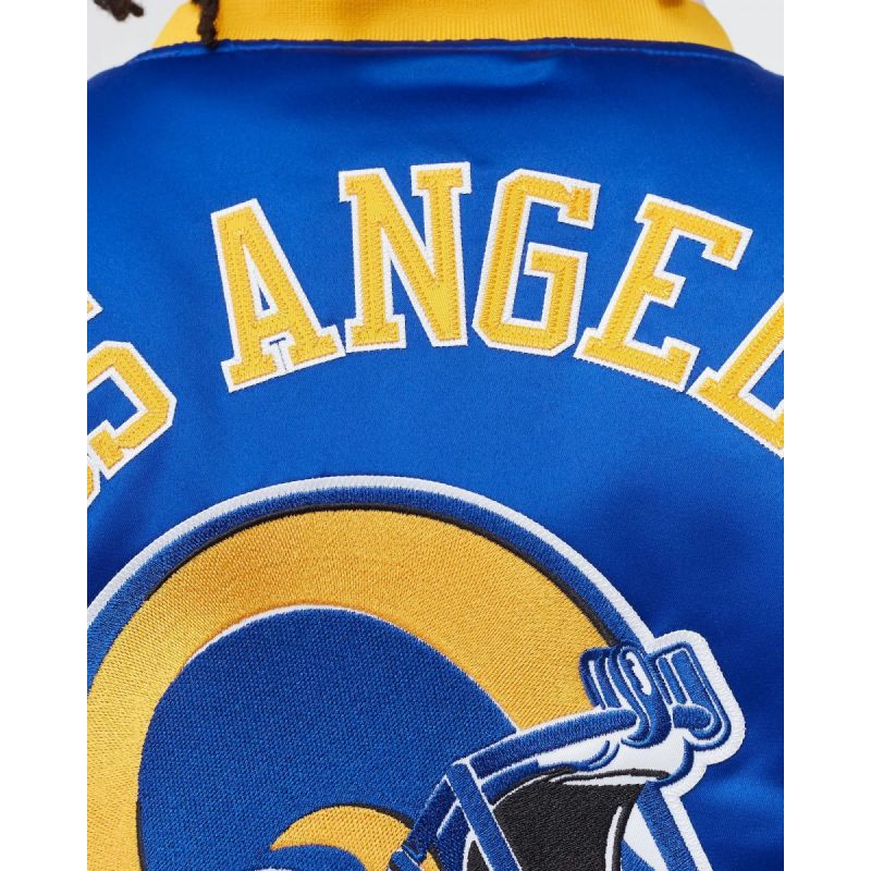 Mitchell &amp; Ness NFL Heavyweight Satin Jacket Los Angeles Rams M OJBF3413-LARYYPPPROYA
