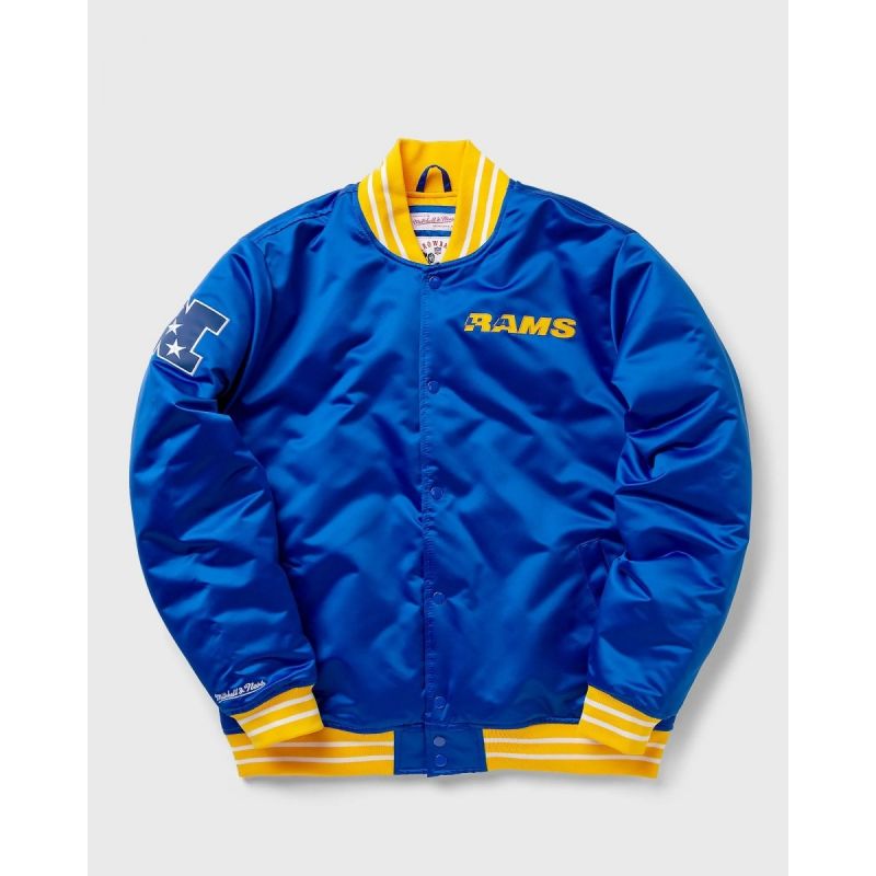 Mitchell &amp; Ness NFL Heavyweight Satin Jacket Los Angeles Rams M OJBF3413-LARYYPPPROYA