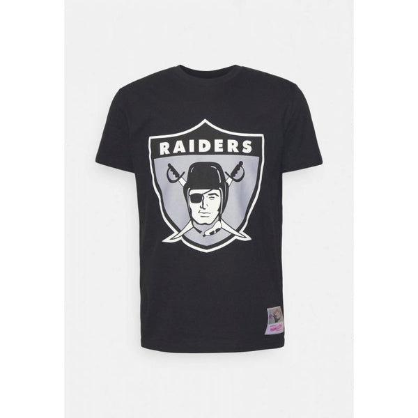 Mitchell &amp; Ness NFL Oakland Raiders Team Logo Tee BMTRINTL1270-ORABLCK