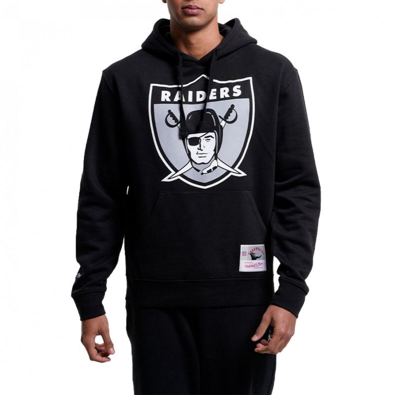 Mitchell &amp; Ness Nfl Team Logo Hoody Oakland Raiders M HDSSINTL1052-ORABLCK