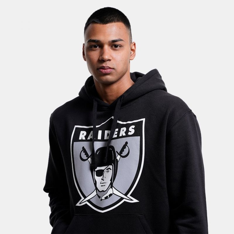 Mitchell &amp; Ness Nfl Team Logo Hoody Oakland Raiders M HDSSINTL1052-ORABLCK