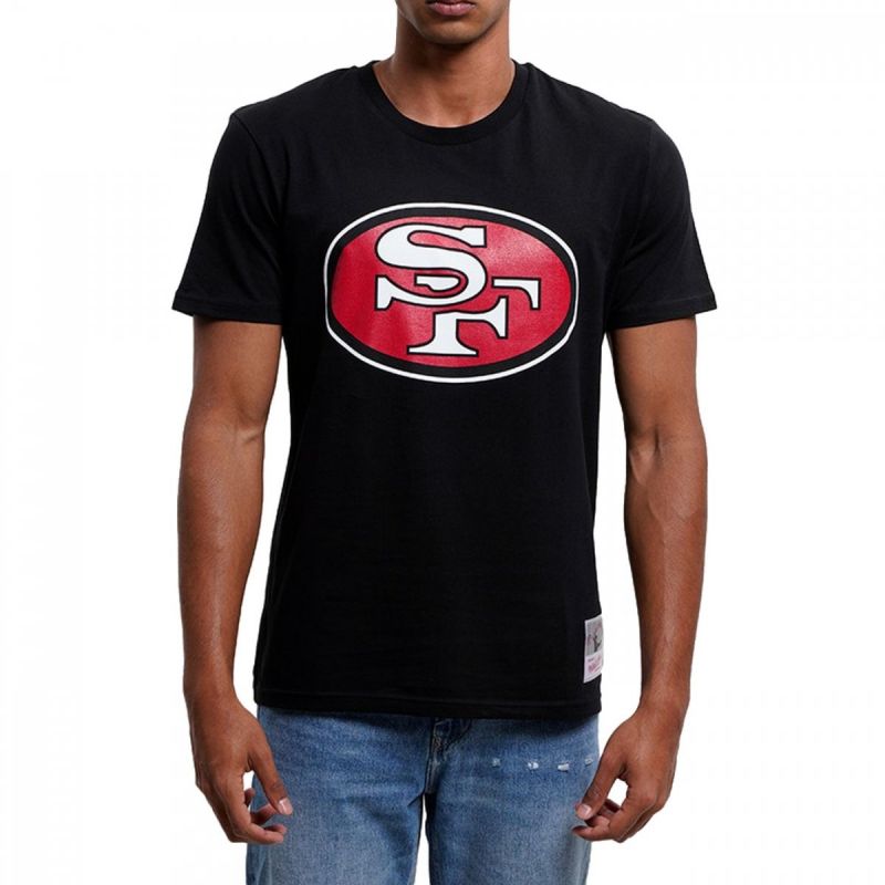 Mitchell & Ness NFL Team Logo Tee San Francisco M 49ERSS BMTRINTL1053-SF4BLCK - Sportmania.hu