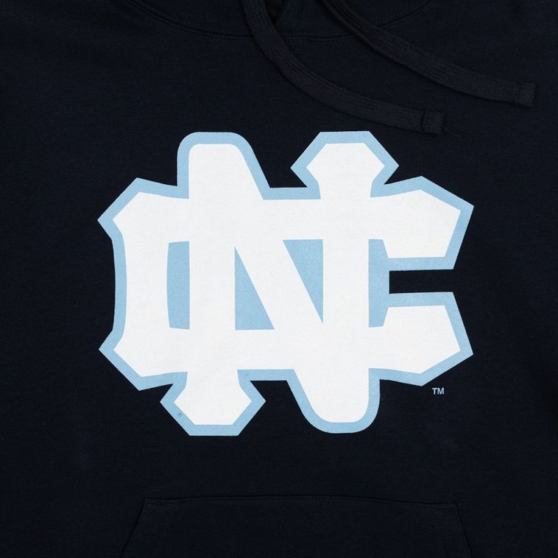 Mitchell &amp; Ness University Of North Carolina NCAA Large Logo Hoody M HDSSINTL1271-UNCNAVY