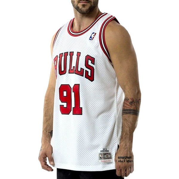 Mitchell &amp; Ness Chicago Bulls Nba Swingman Jersey Bulls 97-98 Dennis Rodman M Smjyac18079-cbuwhit97drdn