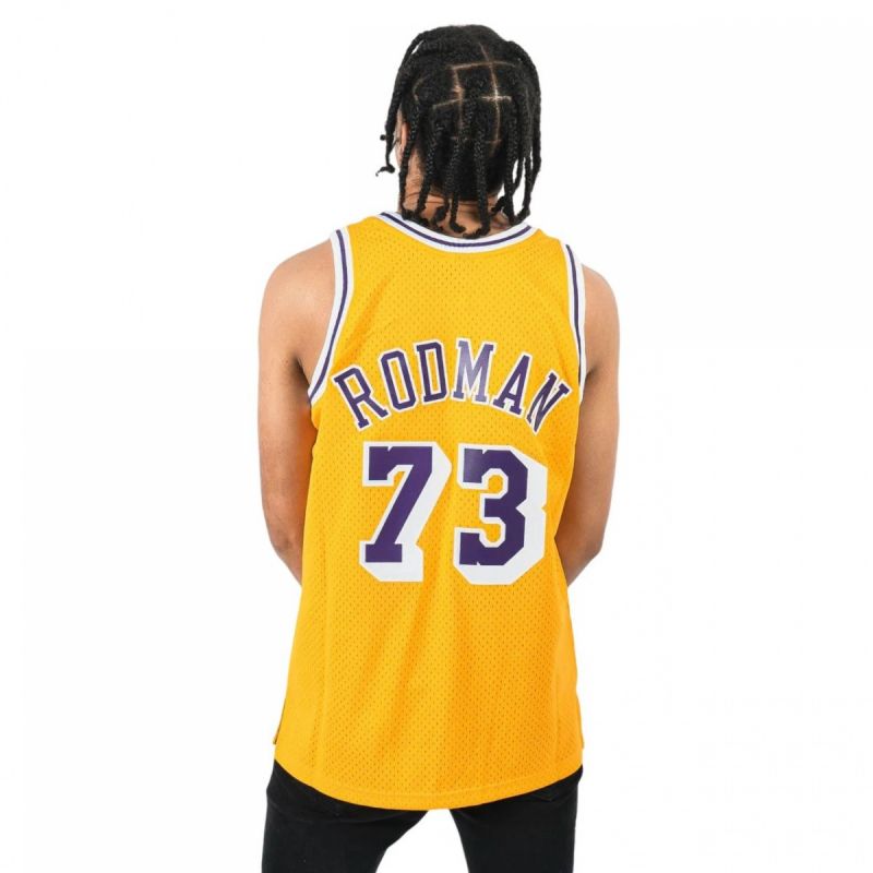 Mitchell &amp; Ness Los Angeles Lakers Nba Swingman Jersey Lakers 1998 Dennis Rodman M Smjycp20064-lalgold98drd