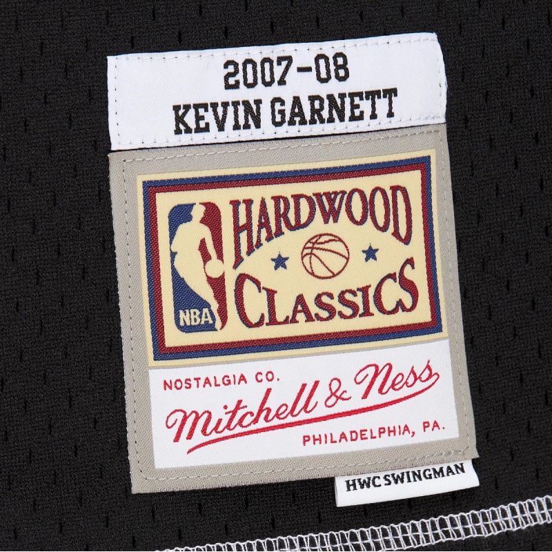 Mitchell &amp; Ness Nba Contrast 2k Swingman Jersey Celtics 2007 Kevin Garnett M Tfsm6784-bce07kgablck