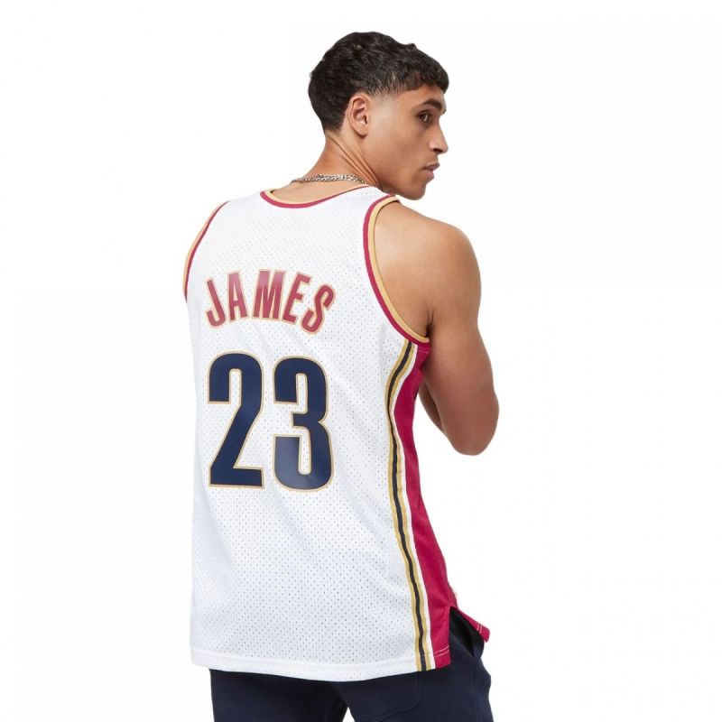 Mitchell &amp; Ness Nba Swingman Jersey Cavaliers 03 Lebron James M Smjycp19209-ccawhit03lja