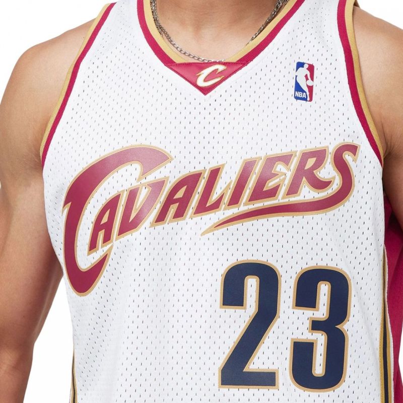 Mitchell &amp; Ness Nba Swingman Jersey Cavaliers 03 Lebron James M Smjycp19209-ccawhit03lja
