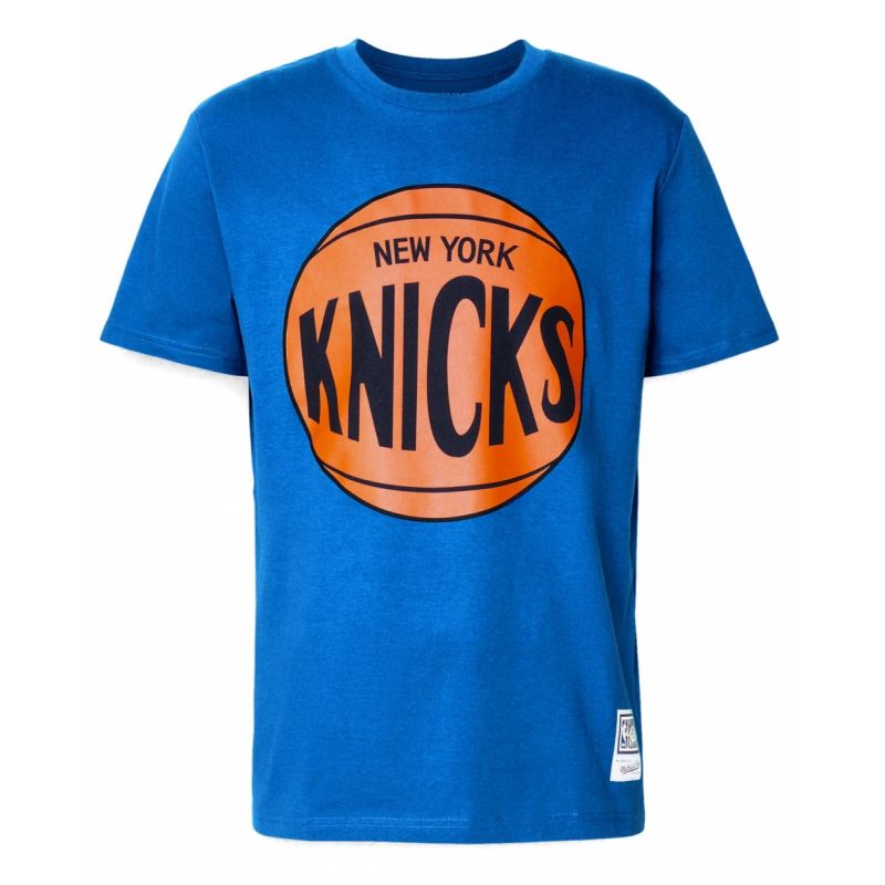 Mitchell &amp;Ness NBA New York Knicks Team Logo Tee M BMTRINTL1268-NYKROYA