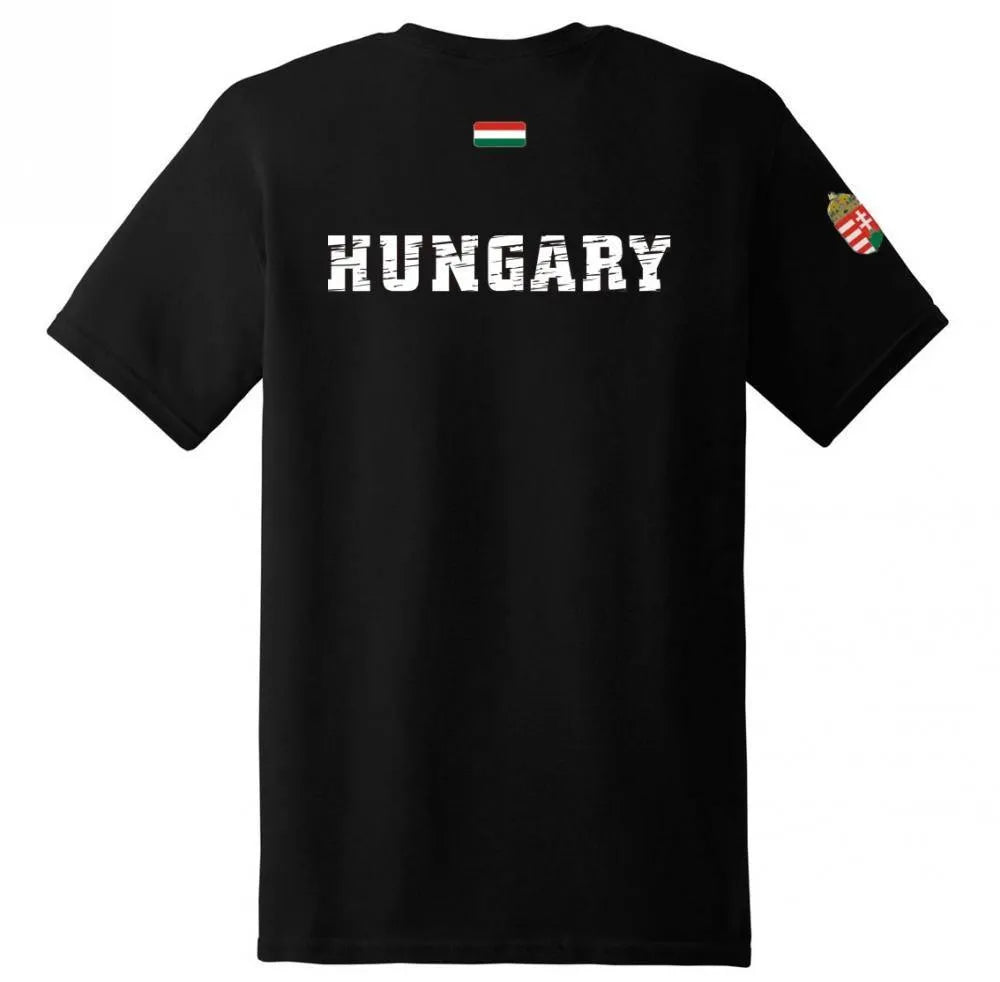 Msport Hungary Férfi Póló - Fekete Magyar Címeres