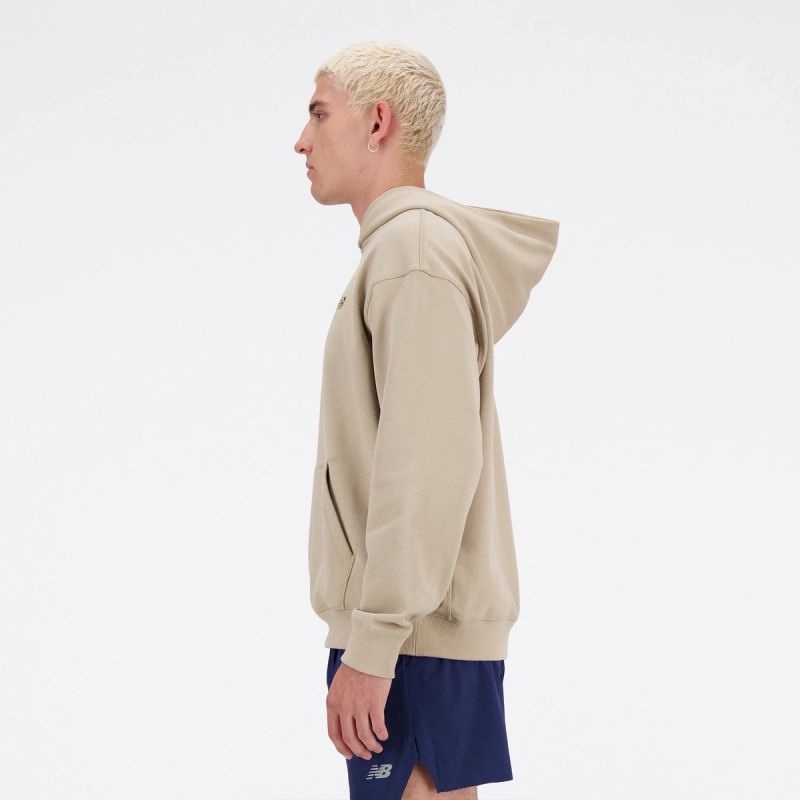 New Balance Athletics French Terry Hoo M kapucnis pullover, barna - Sportmania.hu