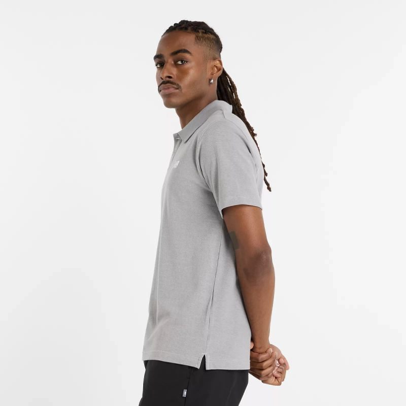New Balance Cotton Pique Polo Shirt M Mt51519ag