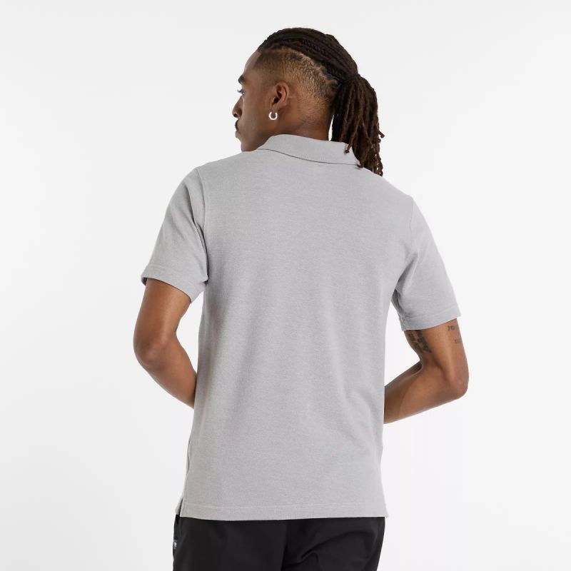 New Balance Cotton Pique Polo Shirt M Mt51519ag