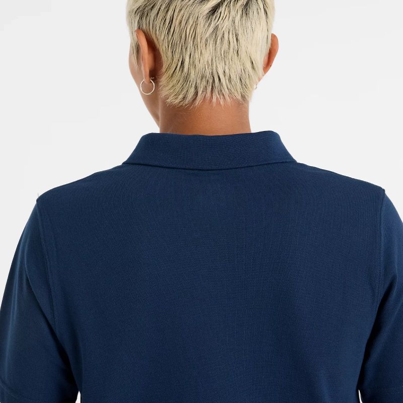 New Balance Cotton Pique Polo Shirt M Mt51519nny