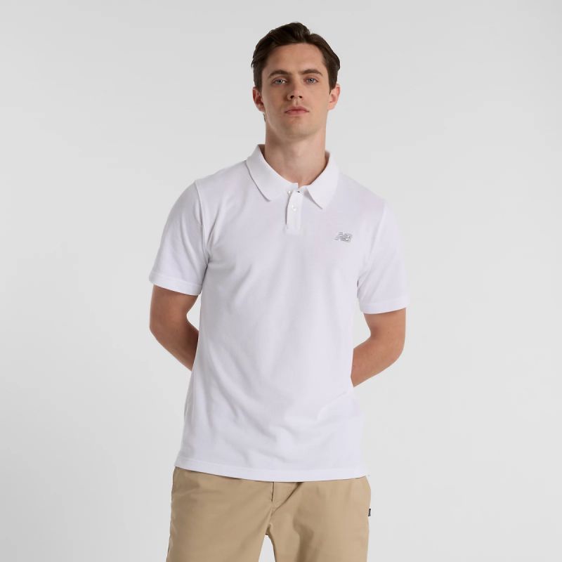 New Balance Cotton Pique Polo Shirt M MT51519WT póló - Sportmania.hu