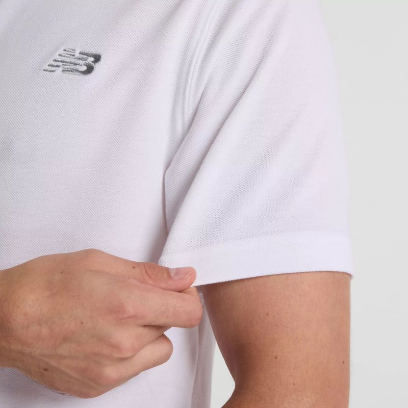New Balance Cotton Pique Polo Shirt M MT51519WT póló - Sportmania.hu