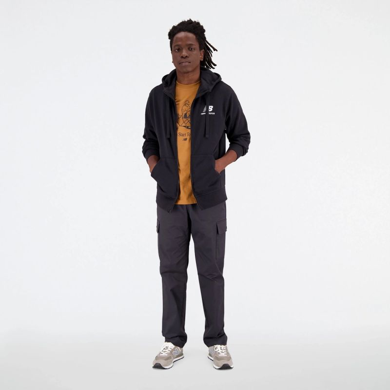 New Balance Essentials Stacked Logo Fren Bk M Sweatshirt Kapucnis pulóver - Sportmania.hu