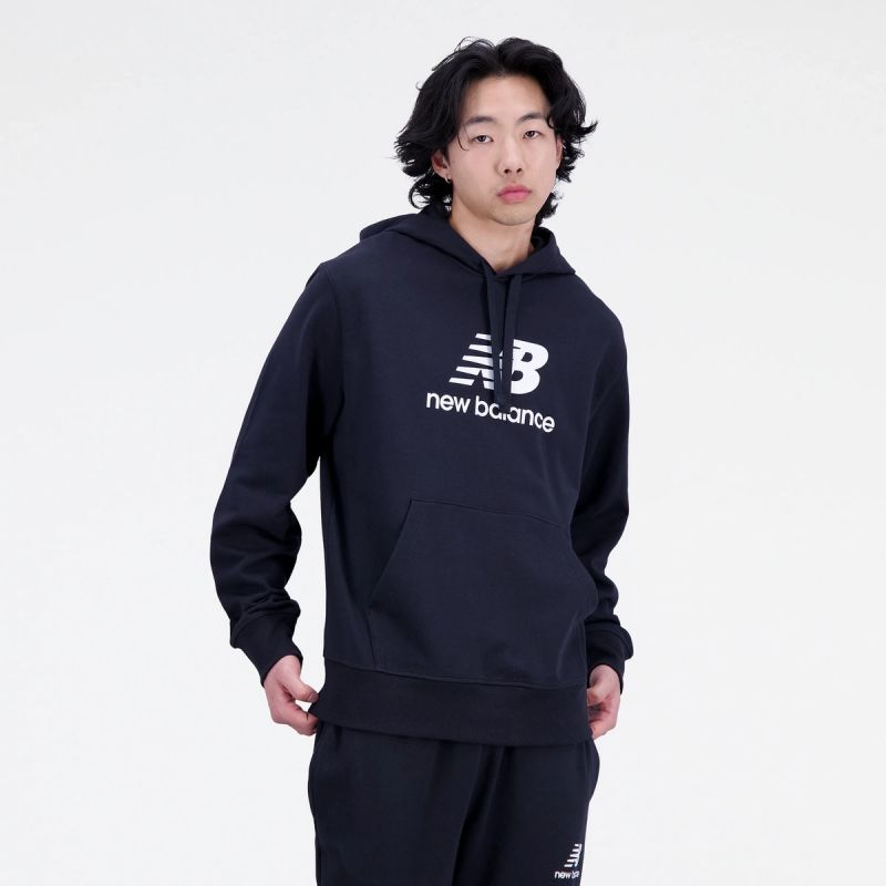 New Balance Essentials Stacked Logo Frenc M kapucnis pulóver - Sportmania.hu