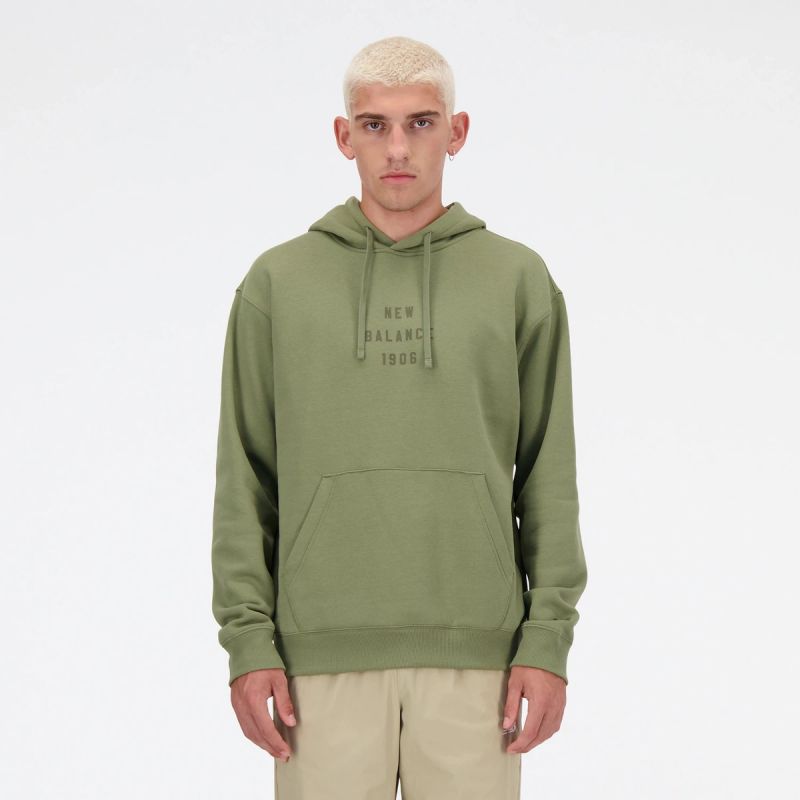 New Balance Graphic kapucnis pullover, zöld - Sportmania.hu