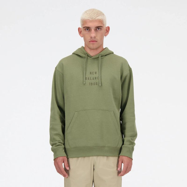 New Balance Graphic kapucnis pullover, zöld - Sportmania.hu