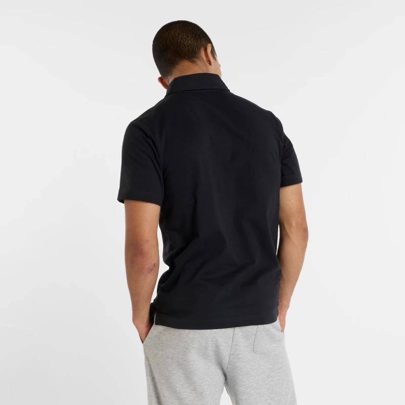 New Balance Jersey Polo Shirt M Mt51504bk