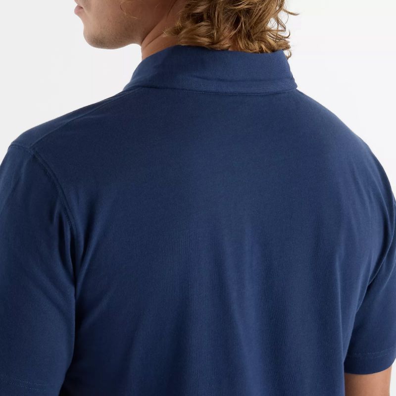 New Balance Jersey Polo Shirt M Mt51504nny