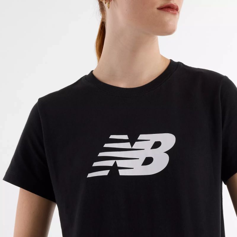 New Balance S/s Sport Jersey Logo W T-Shirt Wt43582bk - Sportmania.hu