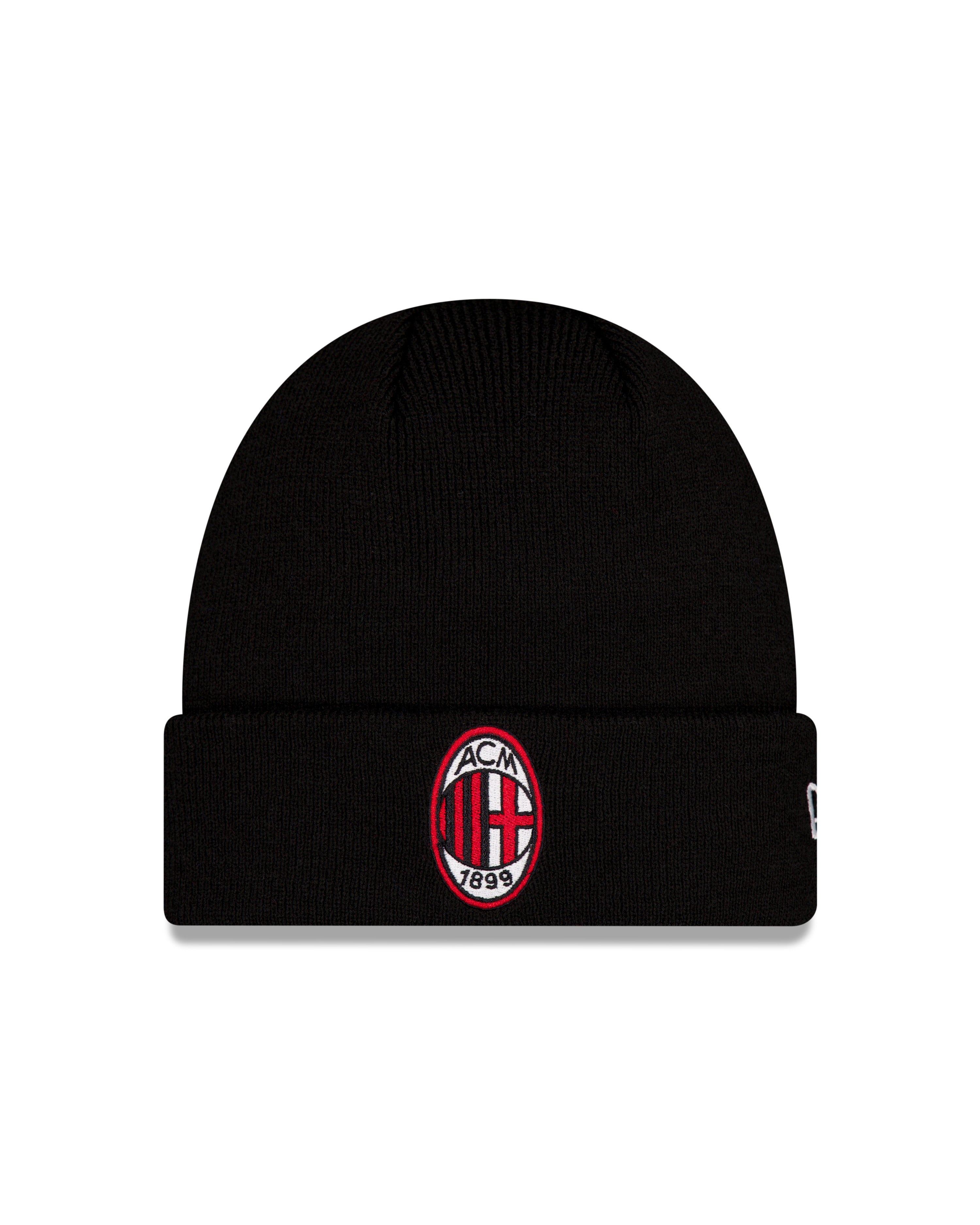 New Era AC Milan Black Cuff Knit Beanie Hat kötött sapka