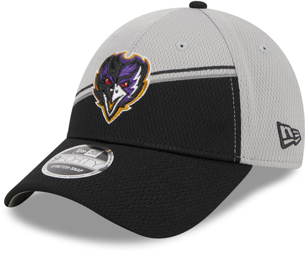 New Era Baltimore Ravens NFL Sideline 2023 Grey 9FORTY Stretch Snap baseball sapka - Sportmania.hu