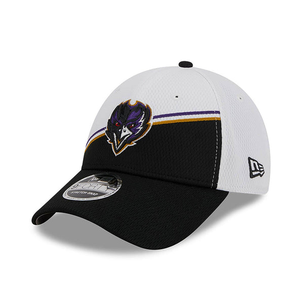 New Era Baltimore Ravens NFL Sideline 2023 White 9FORTY Stretch Snap baseball sapka - Sportmania.hu