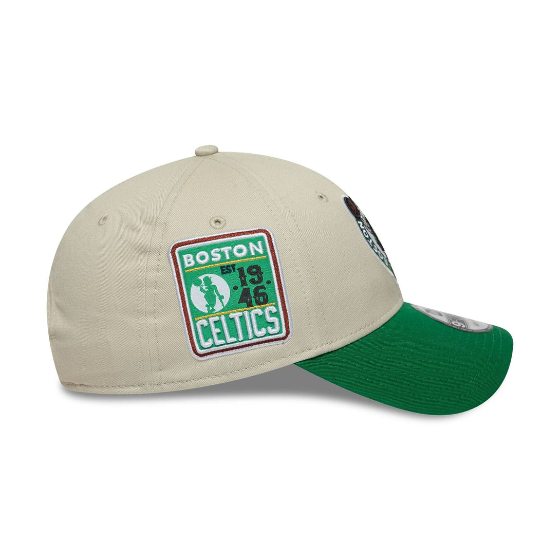 New Era Boston Celtics NBA Contrast Patch Cream 9FORTY baseball sapka - Sportmania.hu