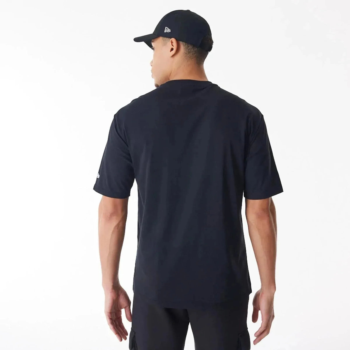 New Era Boston Celtics NBA Flame Print Black Oversized férfi póló