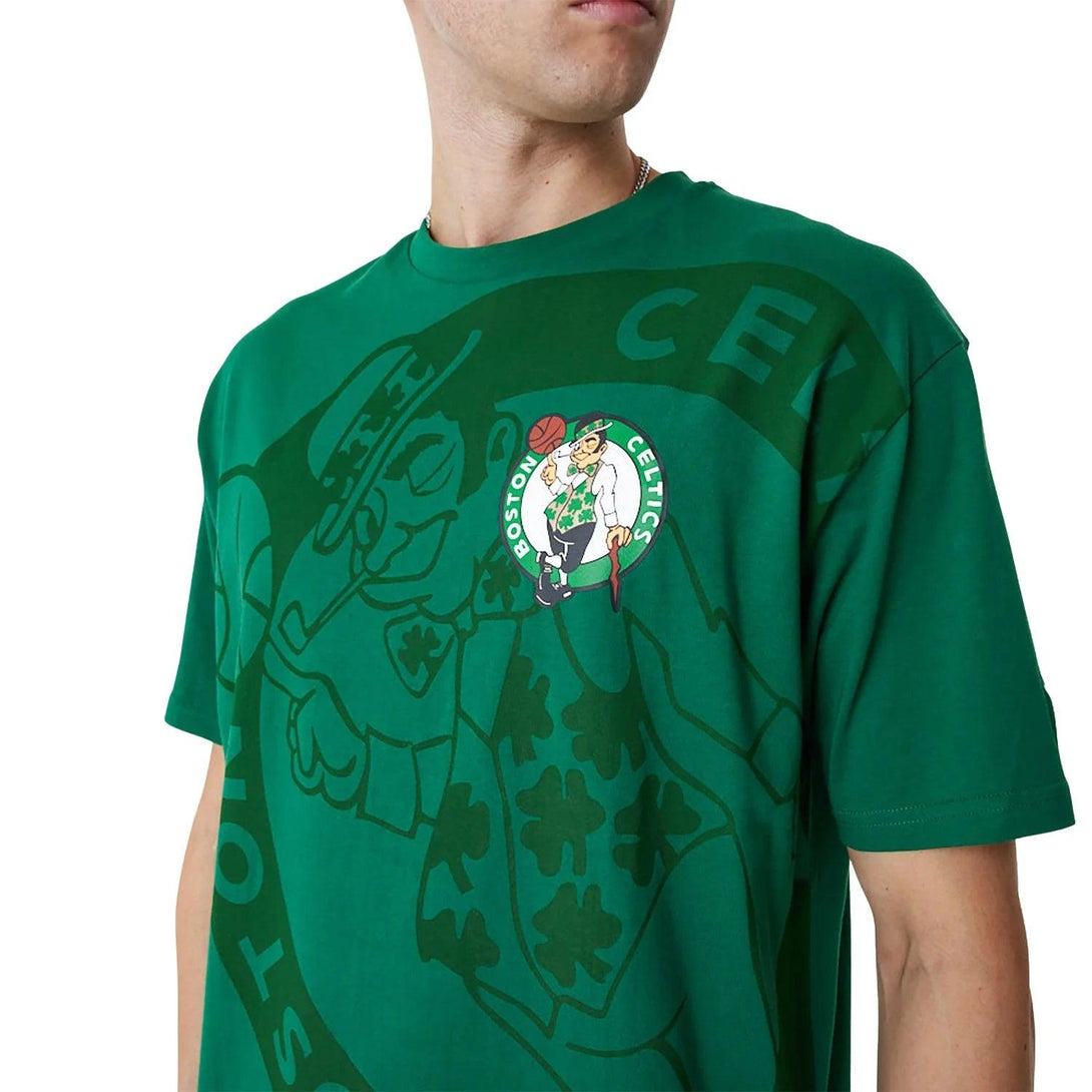 New Era Boston Celtics NBA Lifestyle Green Oversized póló - Sportmania.hu