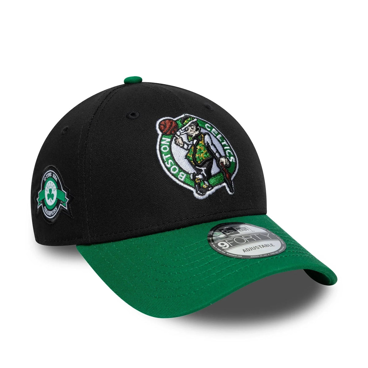 New Era Boston Celtics NBA Side Patch Black 9FORTY baseball sapka