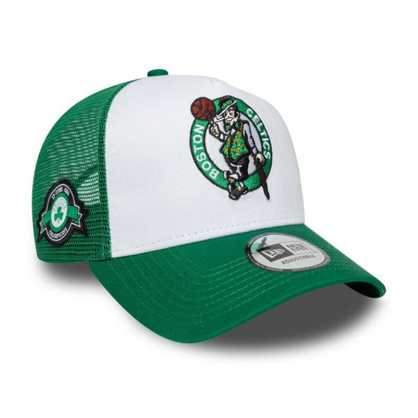 New Era Boston Celtics Side Patch Purple 9FORTY A-Frame Trucker sapka