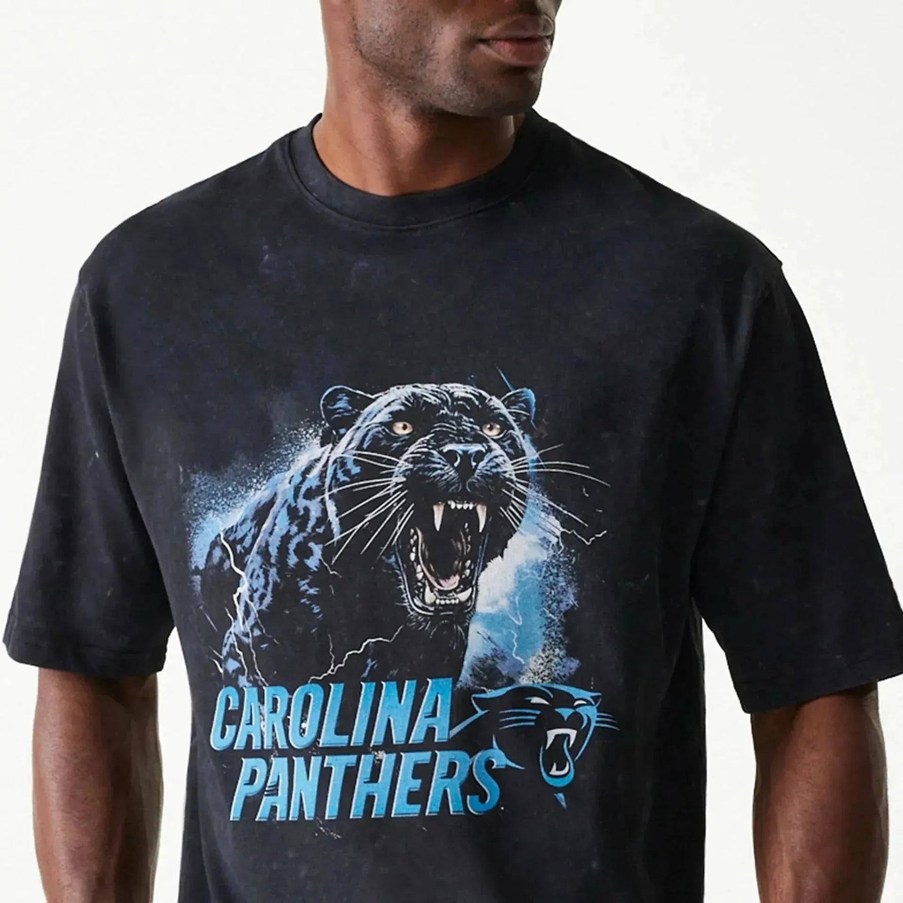 New Era Carolina Panthers NFL Games Premium Apparel Black Oversized póló - Sportmania.hu